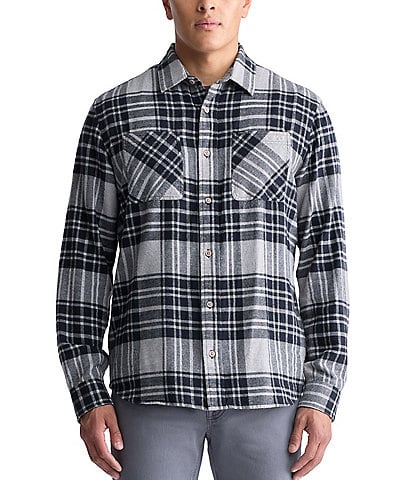 Buffalo David Bitton Sinato Traditional Plaid Flannel Shirt