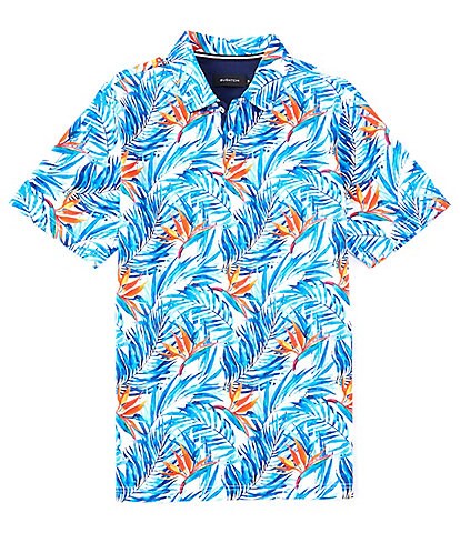 Bugatchi Digital Print Short-Sleeve Polo Shirt