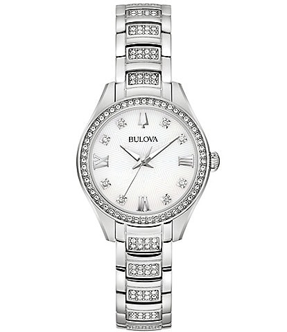 Bulova Crystal Collection Women's Quartz Analog Bracelet Watch