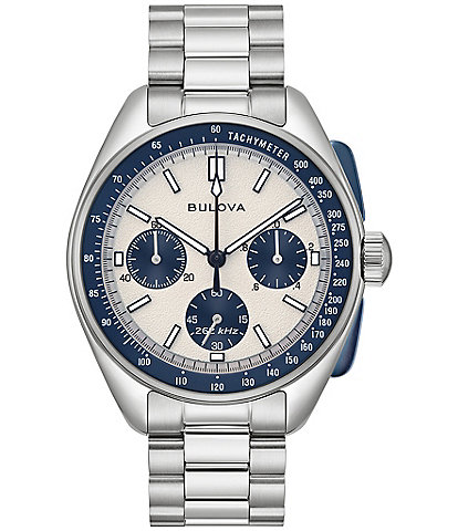 Bulova Men's Lunar Pilot Quartz Chronograph Stainless Steel Bracelet Watch