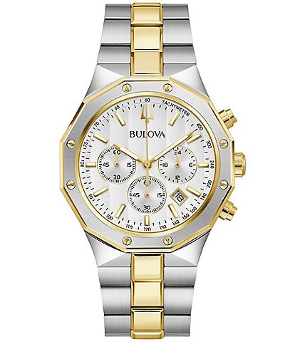 Bulova Men's Prestige Chronograph Stainless Steel Bracelet Watch