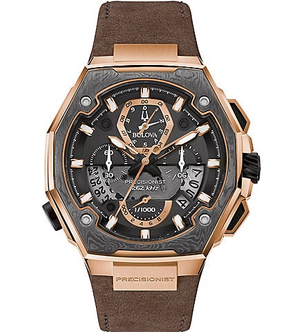 Bulova Men's Series X Special Edition Chronograph Brown Leather Strap Watch