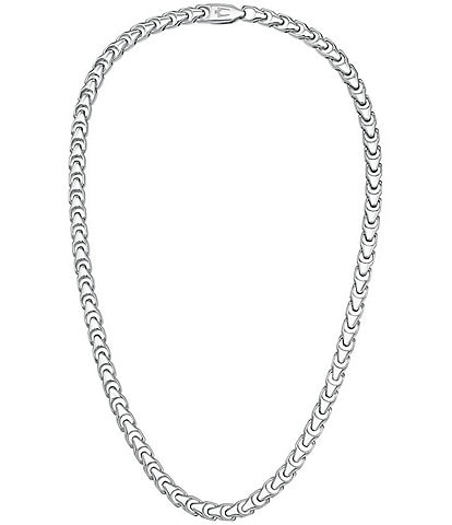 Bulova Men's Sterling Silver Chain Necklace