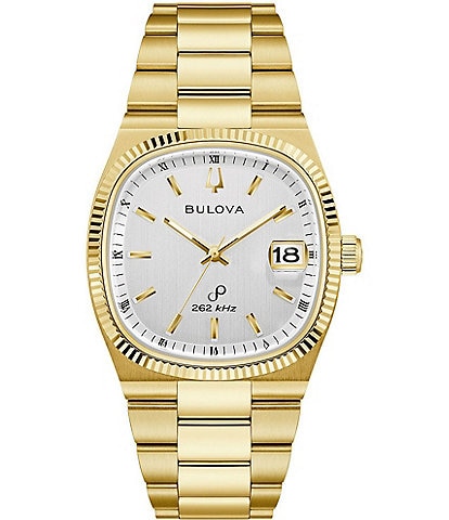 Bulova Men's Supseville Quartz Analog Gold Tone Stainless Steel Bracelet Watch