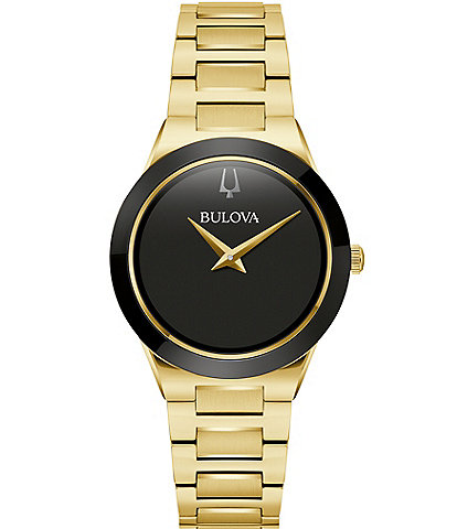 Bulova Women's Millennia Quartz Analog Gold Tone Stainless Steel Bracelet Watch