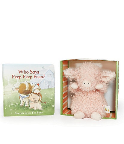 Bunnies By The Bay Who Says Peep Peep Peep? Book & Plush Boxed Set