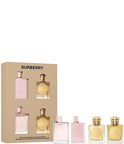 Burberry Her & Burberry Goddess 4-Piece Miniature Fragrance Gift Set