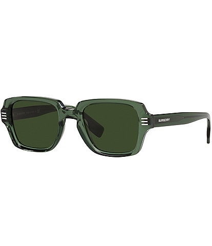Burberry Men's BE4349 Eldon 51mm Rectangle Sunglasses