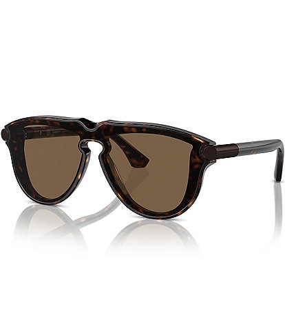 Burberry Men's BE4427 36mm Dark Havana Aviator Sunglasses