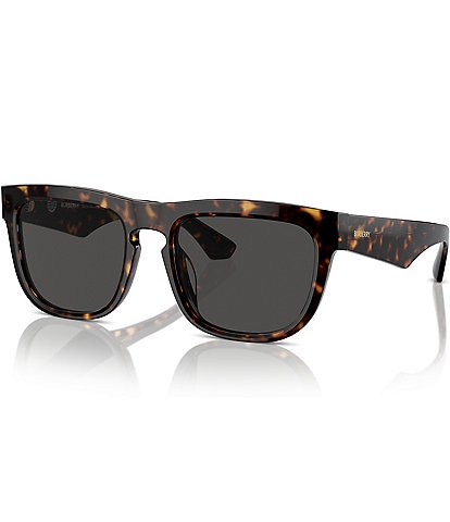 Burberry Men's BE4431U 56mm Dark Havana Square Sunglasses