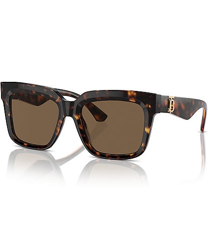 Burberry Women's BE4419 54mm Havana Square Sunglasses