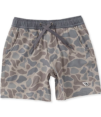 BURLEBO Big Boys Classic Camouflage Athletic Shorts