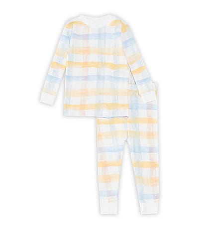 Burt's Bees Baby 12-24 Months Multi Buffalo Check Tee & Pants Pajama Set
