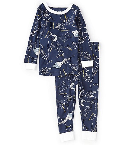 Burt's Bees Baby 12-24 Months Planetarium Galaxy Tee & Matching Pajama Pants Set
