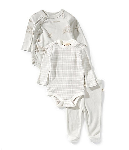 Burt's Bees Baby Boys Newborn-9 Months Amsterdam Bodysuit & Pants 3-Piece Set