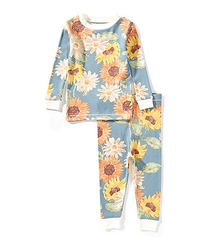 Burt's Bees Baby Girls Organic Cotton Sunflowers Pajamas 2-Piece Set
