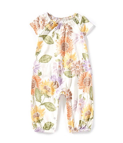 Burt's Bees Baby Girls Sweet Sunflowers Jumpsuit