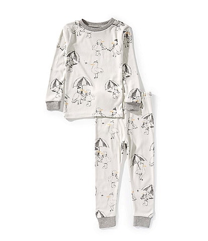 Burt's Bees Little Boys 2T-5T Long Sleeve Silly Seagulls Pajama Top & Matching Pajama Pant Set