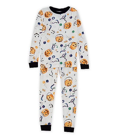 Burt's Bees Little Kids 2T-12 Halloween Candy Printed Pajama Set