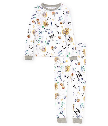 Burt's Bees Little Kids 2T-5T Long Sleeve Halloween Pajama T-Shirt & Matching Pajama Pant Set