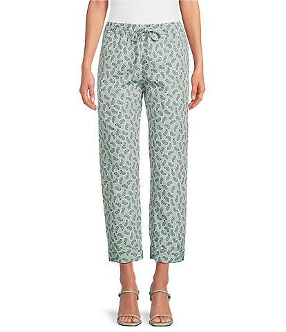 Buru Everyday High Rise Printed Ankle Pants