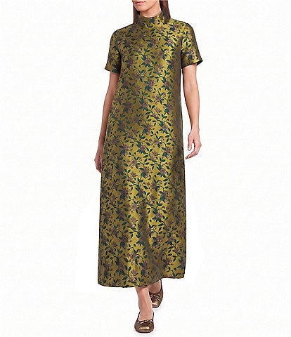 Buru Mock Neck Maxi Dress