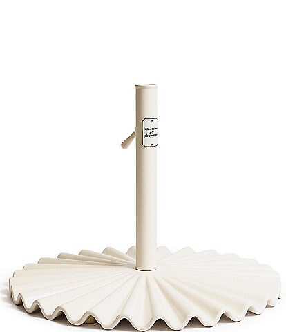 business & pleasure Clamshell Umbrella Base - Antique White