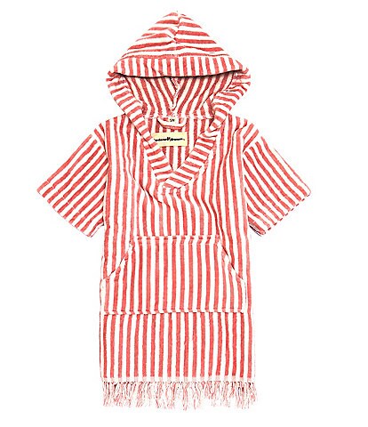 business & pleasure Kids Lauren's Striped Outdoor Living Collection V-Neck Hooded Poncho
