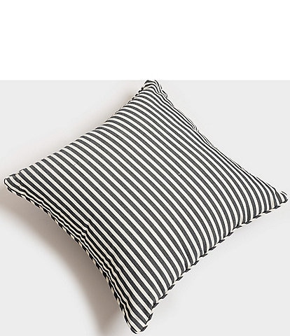 business & pleasure The Lauren's Stripe Outdoor Living Collection Euro Throw Pillow