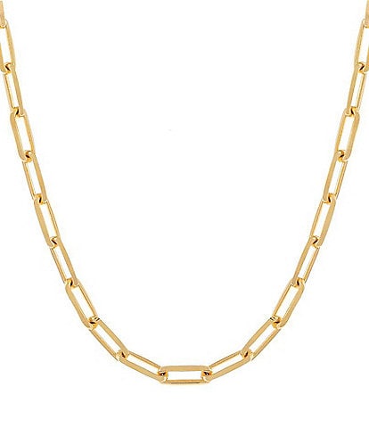 By Adina Eden Large Paperclip Link Chain 18'' Necklace