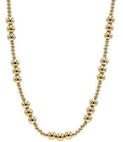 By Adina Eden Small Large Beaded Ball Collar Necklace