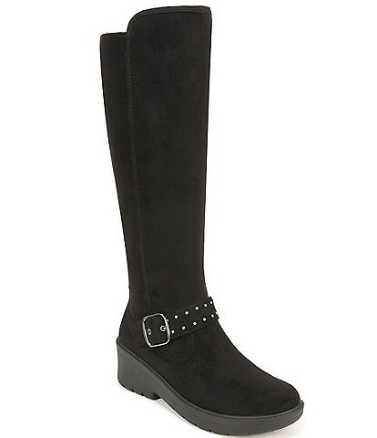 Bzees Brandy 2 Stretch Machine Buckled Washable Tall Boots