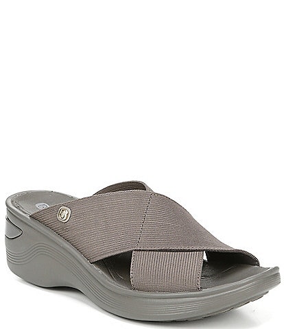 Bzees Desire Washable Stretch Wedge Sandals