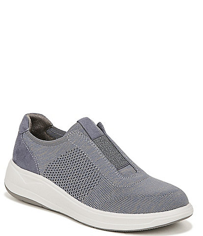 Bzees Trophy Washable Engineered Knit Fabric Slip-On Sneakers