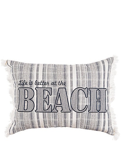C&F Home Beach Embroidered Throw Pillow