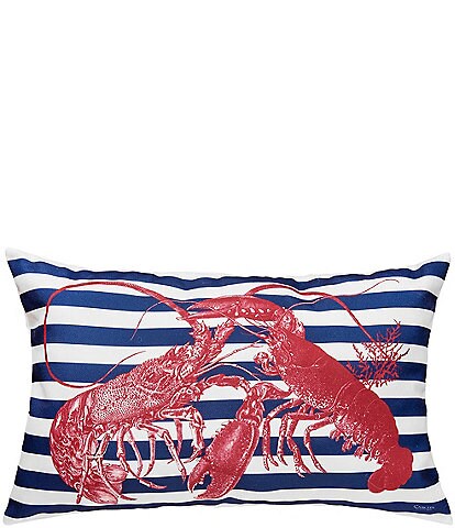 C&F Home Lobster Stripe Indoor/Outdoor Throw Pillow