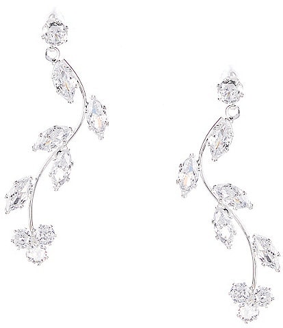 C by Cezanne CZ Vine Cherry Drop Earrings