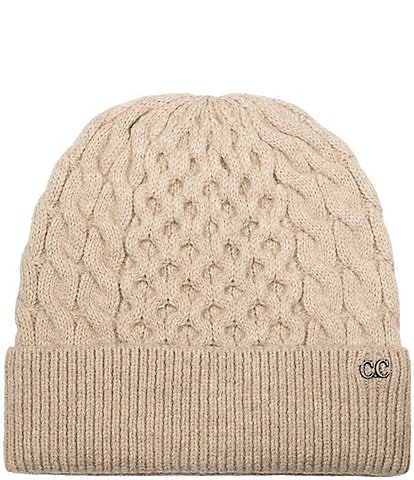 C.C. BEANIES Cable Knit Beanie