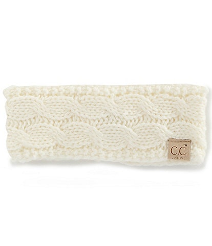 C.C. BEANIES Girls Cable Knit Headwrap
