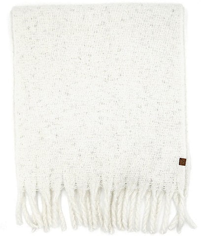 C.C. BEANIES Lurex Fringe Scarf Wrap