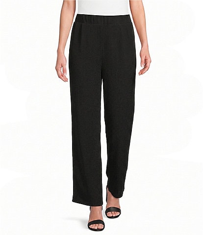 Calessa Ponte Knit Wide Leg Crop Pants
