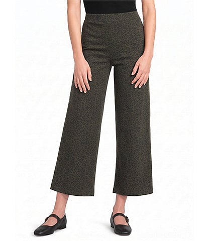 Calessa Textured Knit Straight Leg Pull-On Pants