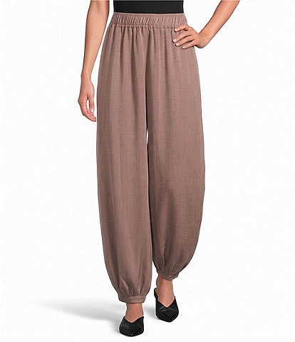 Calessa Twill Coordinating Harem Ankle Pants