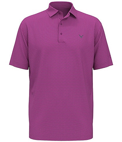 Callaway Big & Tall Pro Spin Chevron Jacquard Print Short Sleeve Golf Polo Shirt