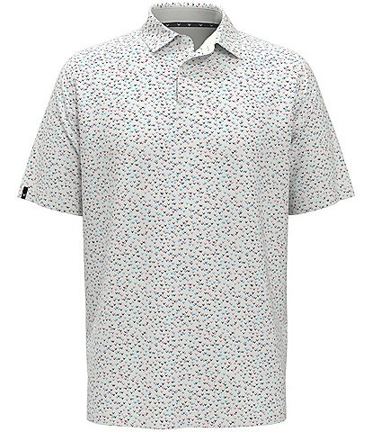 Callaway Big & Tall Chevron Confetti Print Short Sleeve Golf Polo Shirt
