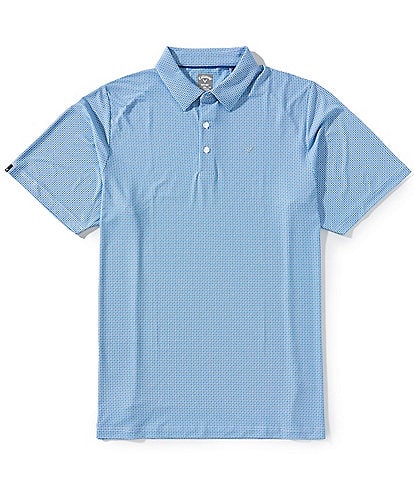 Callaway Big & Tall Chevron Foulard Print Short Sleeve Golf Polo Shirt