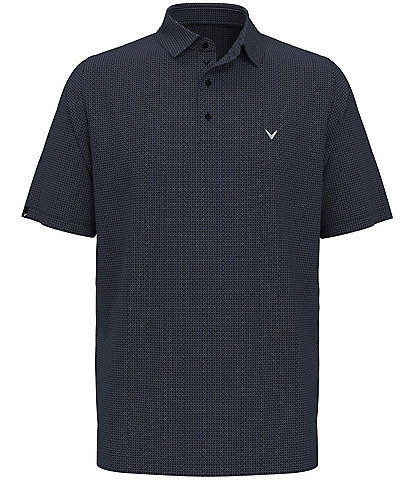 Callaway Big & Tall Chevron Foulard Print Short Sleeve Golf Polo Shirt
