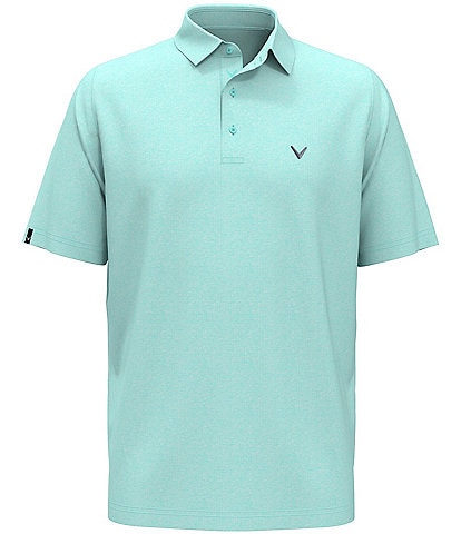 Callaway Big & Tall Classic Chevron Jacquard Printed Short Sleeve Polo Shirt