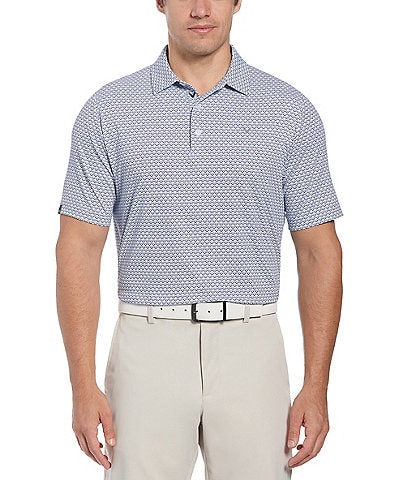 Callaway Big & Tall Gradient Chevron Printed Short Sleeve Golf Polo Shirt