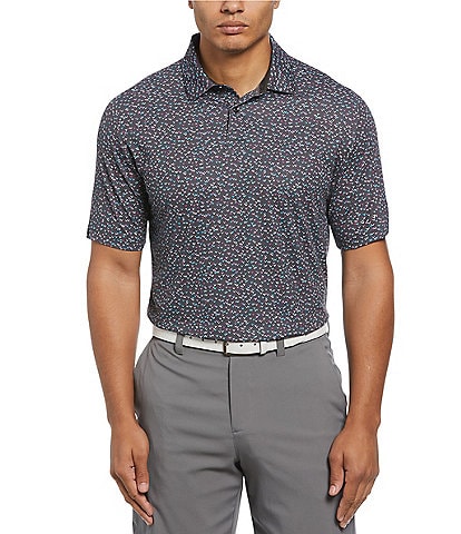 Callaway Chevron Confetti Print Short Sleeve Golf Polo Shirt